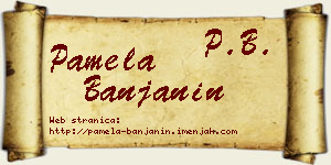 Pamela Banjanin vizit kartica
